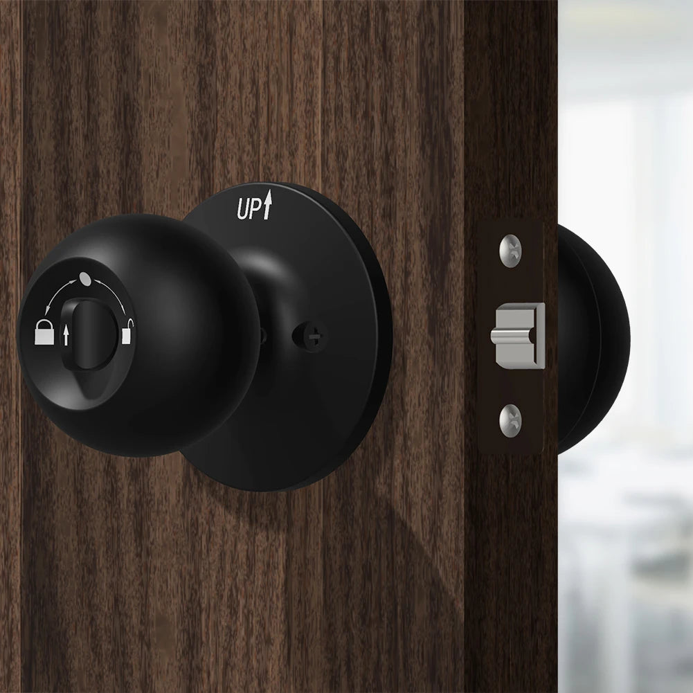 Smart Door Knob Fingerprint Door Lock Rechargeable Keyless Entry Door Lock with Keys TUYA App Control for Bedrooms Cloakroom