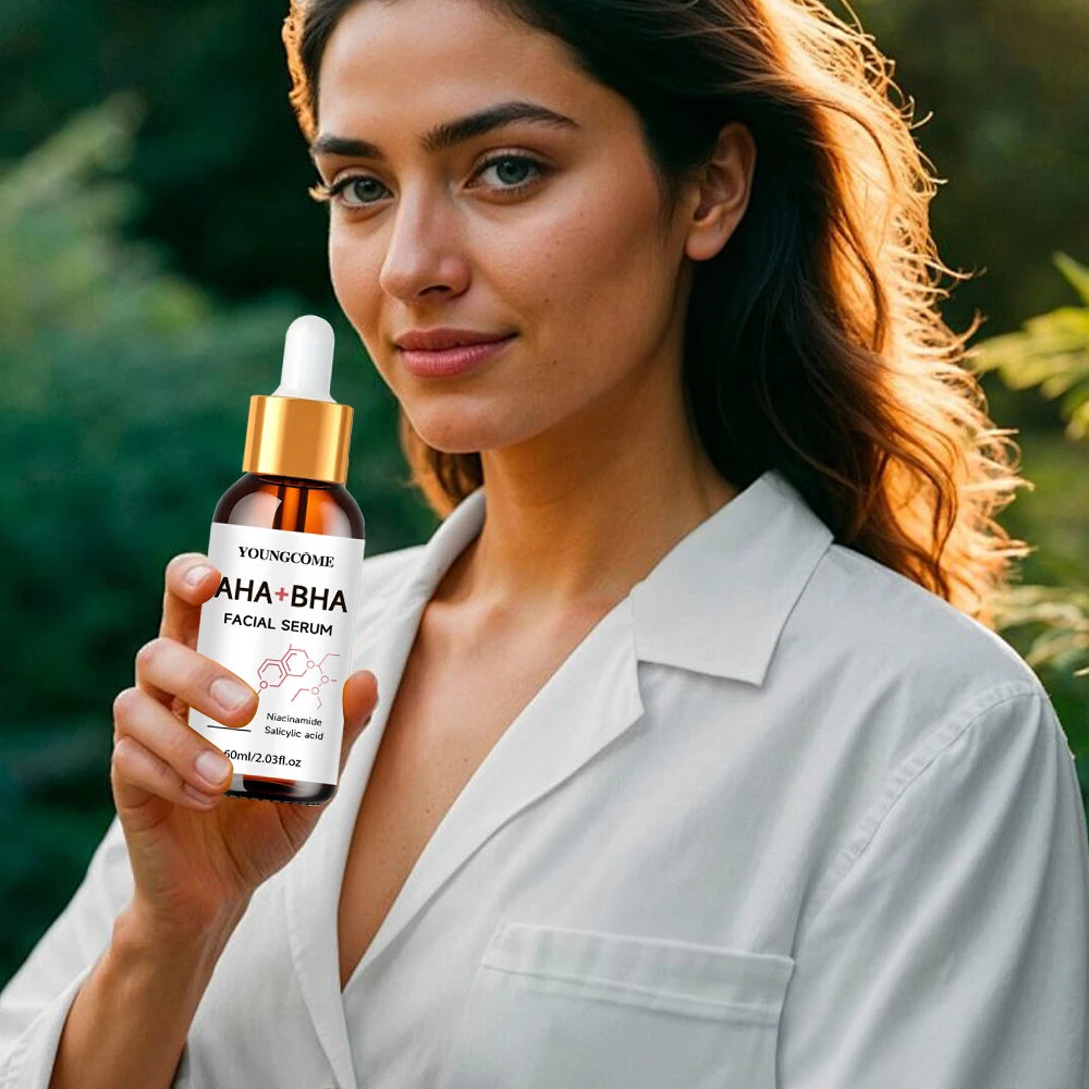 Exfoliating Face Peel Serum AHA + BHA Facial Skin Care Anti-aging Wrinkle Moisturizing Whitening Firming Skin Essence Shrink Po