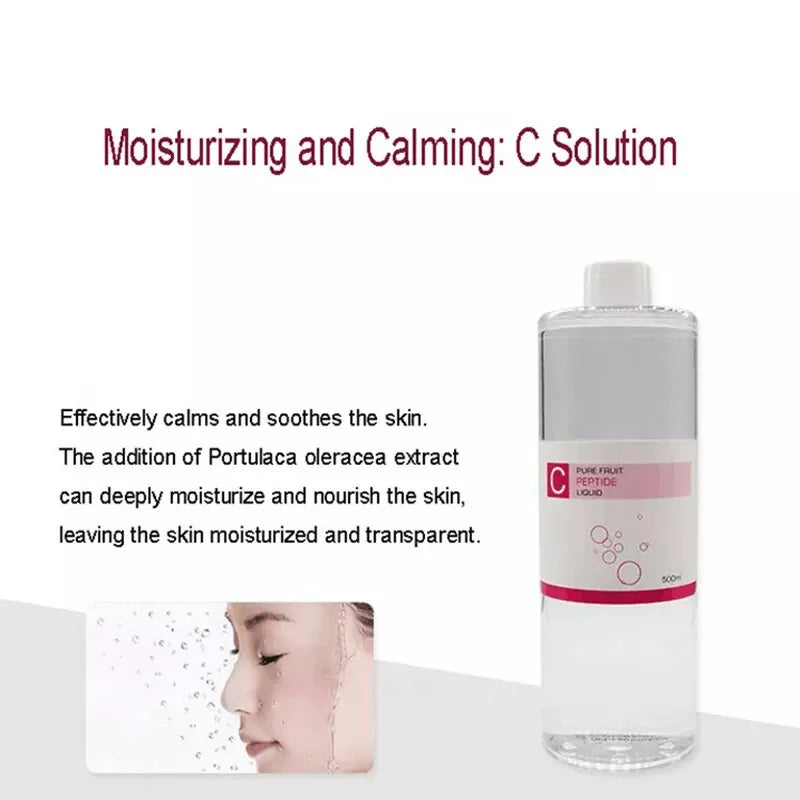 500ml Aqua Hydra Peeling Solution Facial Serum for Dermabrasion Machine Moisturize Repair and Soothe Deep Clean Exfoliate